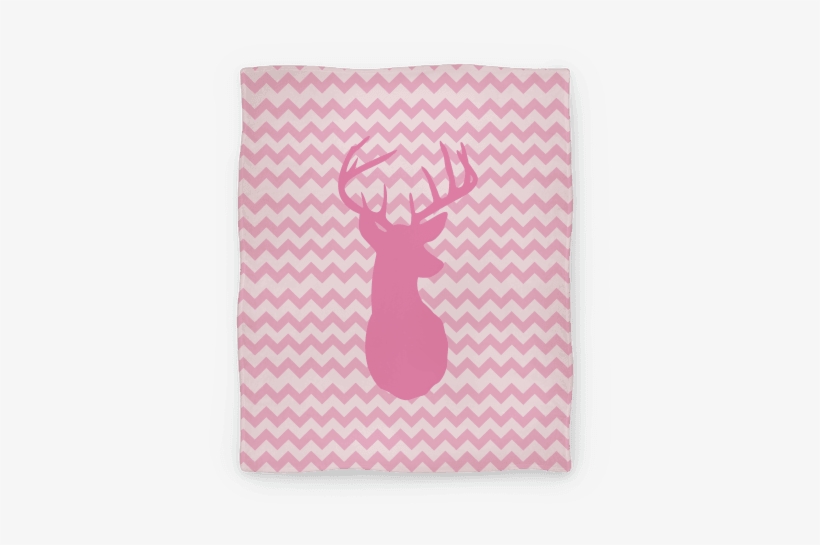 Pink Chevron Stripe Deer Silhouette Blanket - Blue And Gray Chevron Patterned King Duvet, transparent png