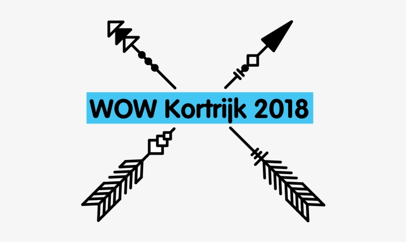 Wowkortrijk2018 Wow Kortrijk Howest Hogeschool West-vlaanderen - Crossed Arrows With Heart, transparent png