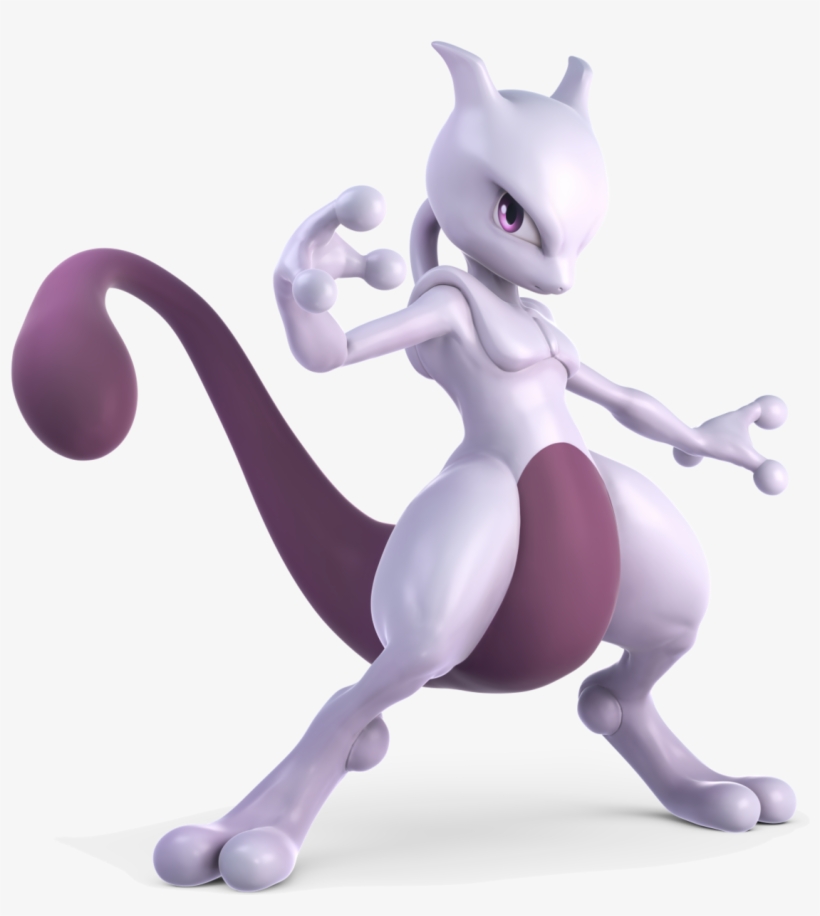 Mewtwo - Mewtwo Smash Bros Ultimate, transparent png