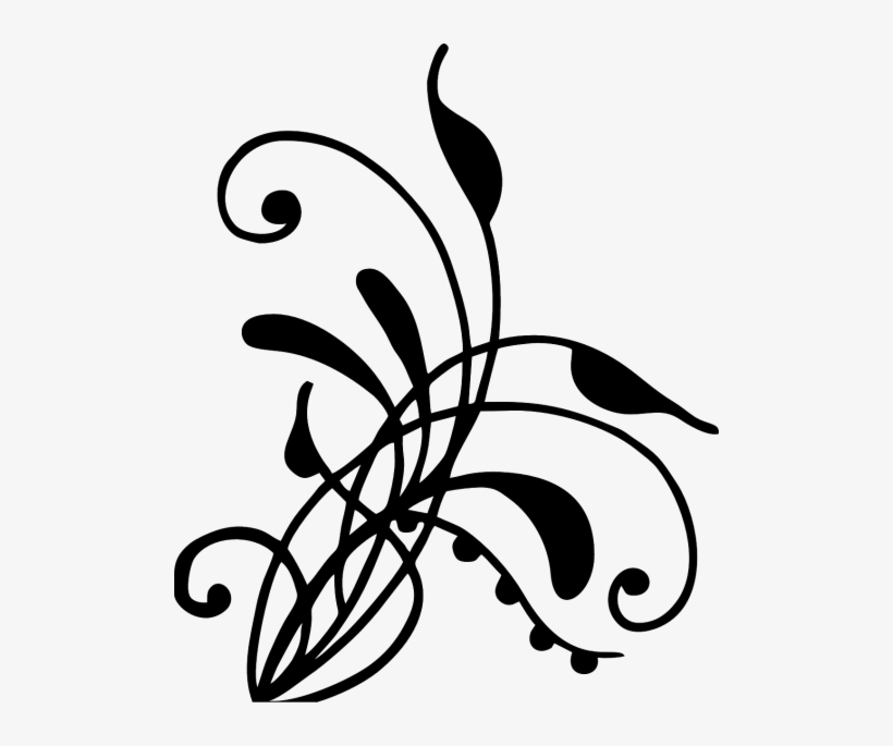 Art,free Vector Graphics - Vine Silhouette, transparent png