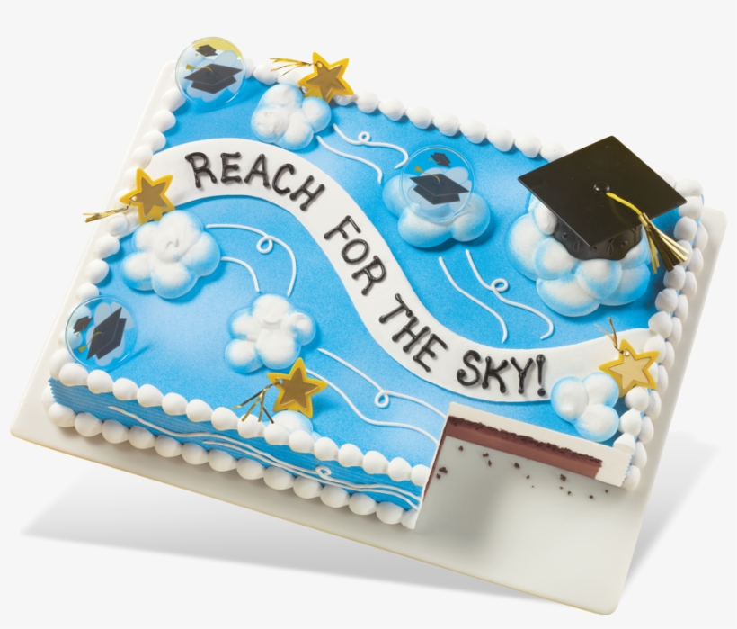 Dq® Sheet Cake - Dairy Queen Graduation Cakes, transparent png