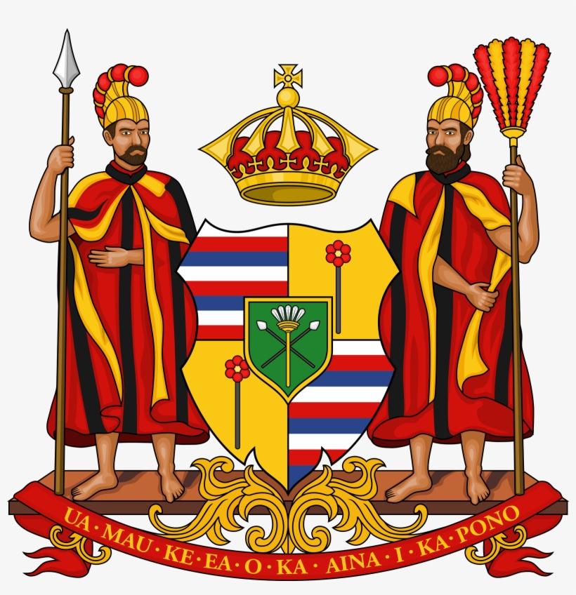 Royal Coat Of Arms Of Hawaii - Kingdom Of Hawaii Coat Of Arms, transparent png