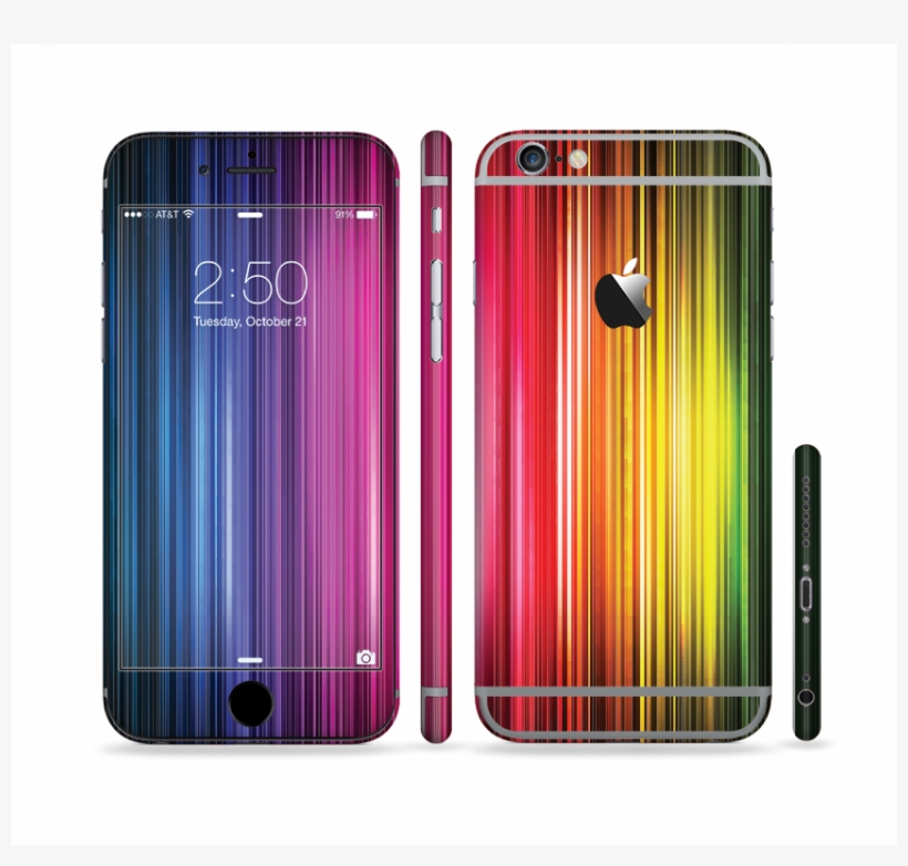 The Straight Abstract Vector Color-strands Sectioned - Iphone 6 Plus, transparent png