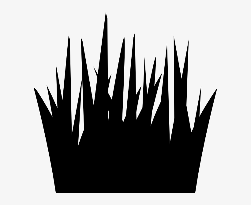 Banner Free Stock Grass Tuft Clipart - Grass Clipart Black And White Vector, transparent png