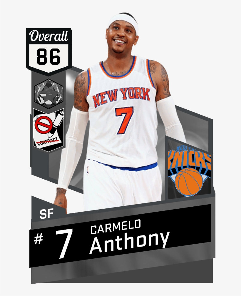 Carmelo Anthony - Carmelo Anthony 2k17, transparent png