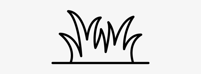 Grass Vector - Black And White Grass Vector, transparent png