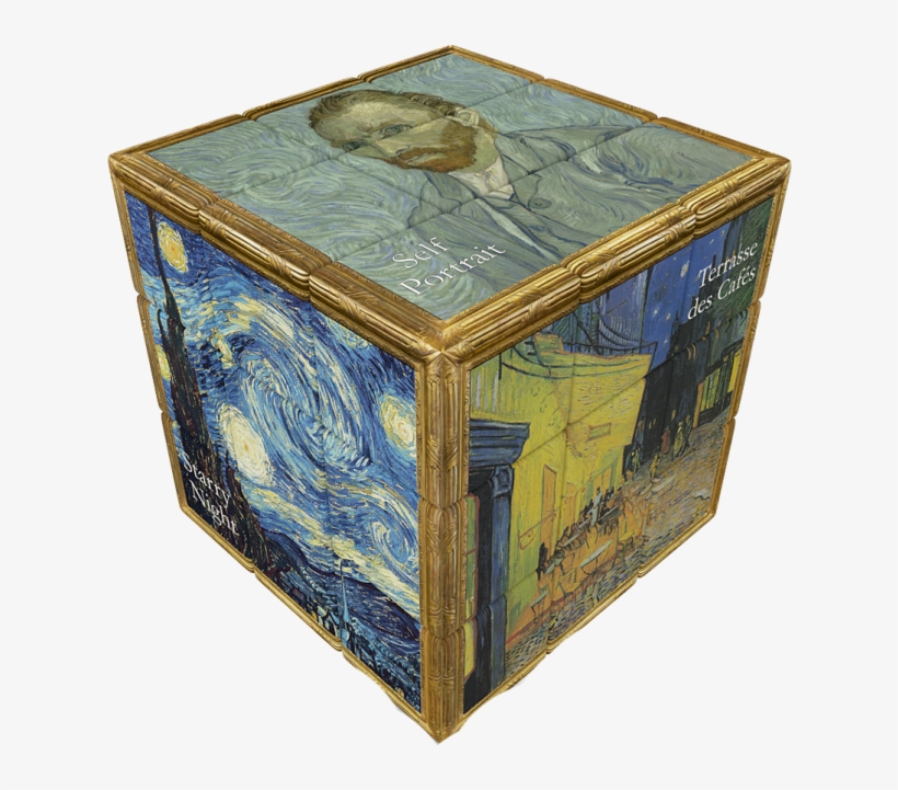 V-cube 3 Flat - V Cube Van Gogh, transparent png