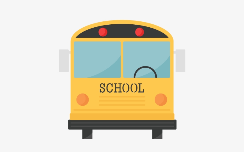 School Bus Svg Scrapbook Title School Svg Cut Files - Back Of School Bus Clipart, transparent png