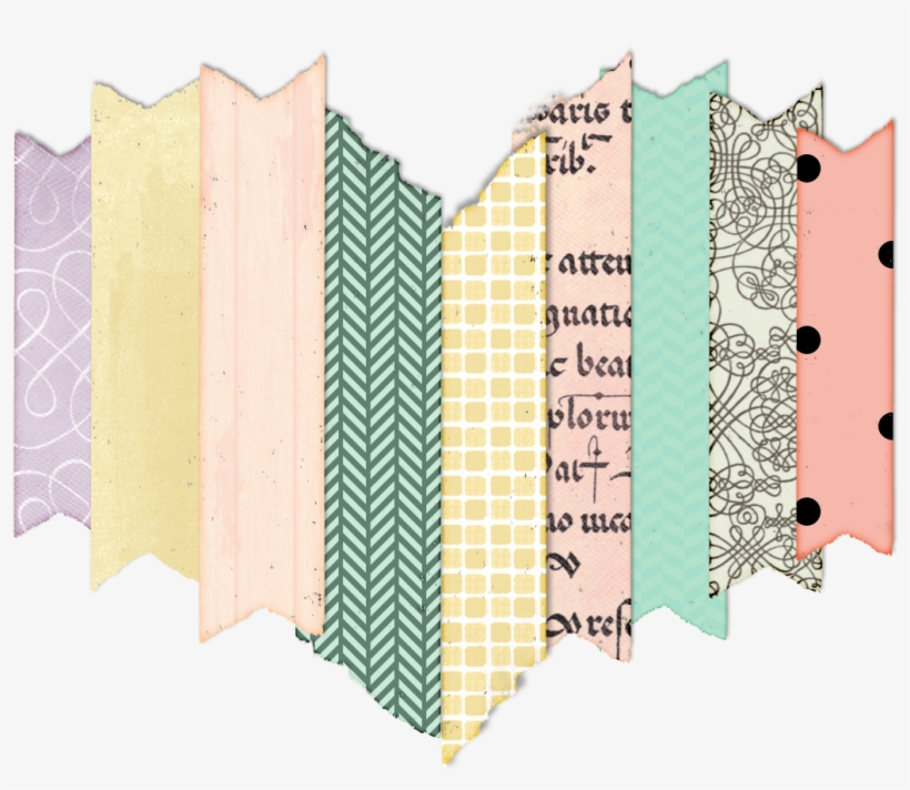 Heart Digital Embellishment - Paper, transparent png