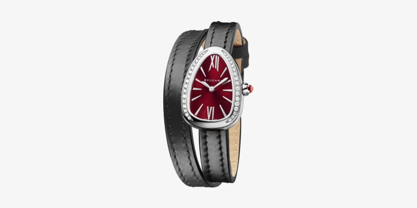 Reloj Serpenti Con Caja En Acero Inoxidable Con Diamantes - Bvlgari Serpenti 18k Rose Gold & Diamond Watch, transparent png