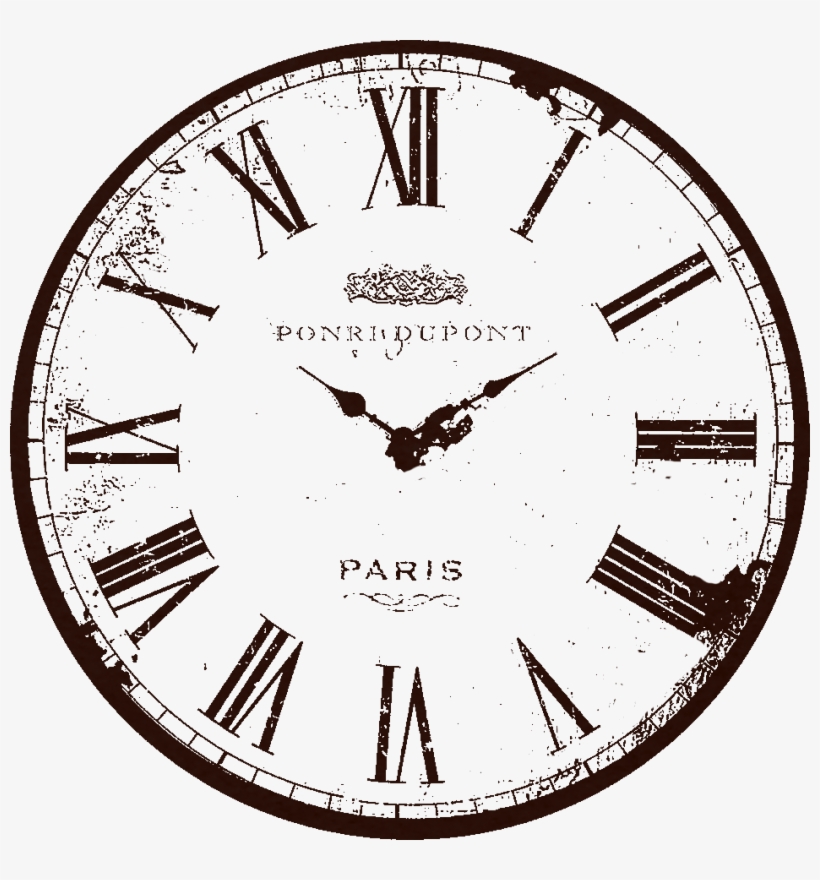 Vintage Clock Face - Relojes Antiguos Blanco Y Negro, transparent png