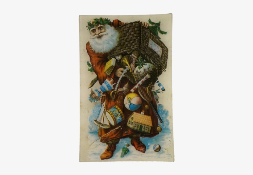 Scrapbook Santa Scrapbook Santa - Giclee Print: Laden With Presents For Good Boys And, transparent png