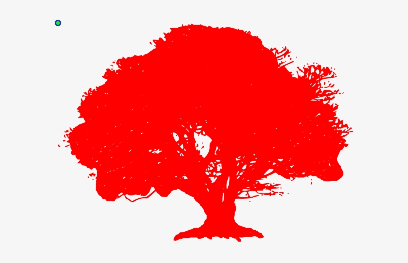Big Old Tree Silhouette, transparent png