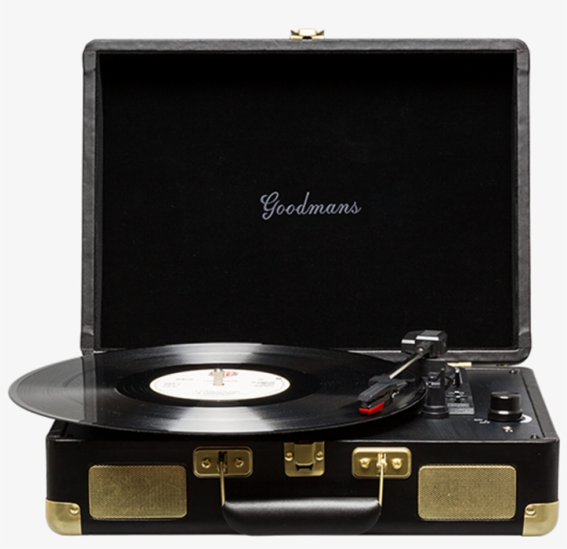 Record Player Png - Goodmans Ealing | Portable Suitcase Turntable Black, transparent png
