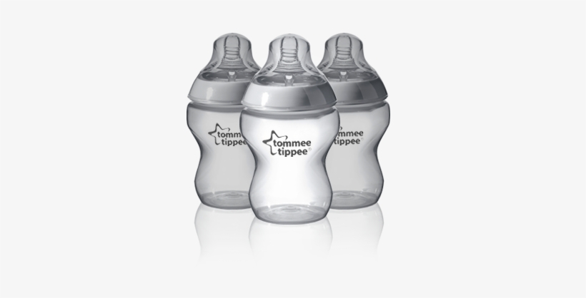 Tommee Tippee 9oz Bottles 3-pack - Grey Tommee Tippee Bottles, transparent png