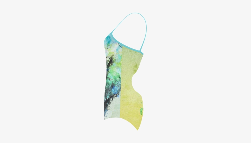 Watercolor Elephant Strap Swimsuit - Sock, transparent png
