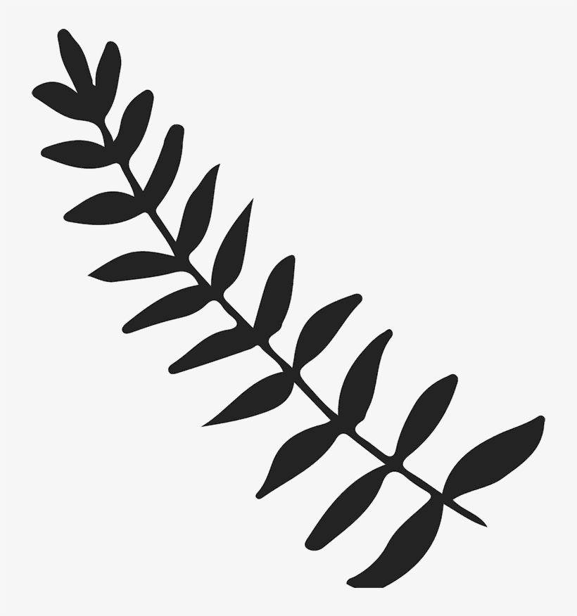 Leafy Branch Rubber Stamp - Rubber Stamping, transparent png