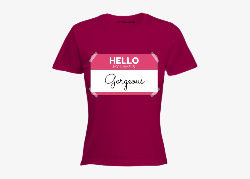 Hello My Name - T-shirt, transparent png