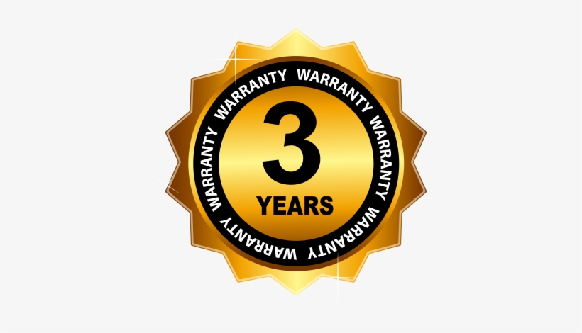 Guaranteed To Stay Clean For 3 Years - Warranty Logo Vector, transparent png