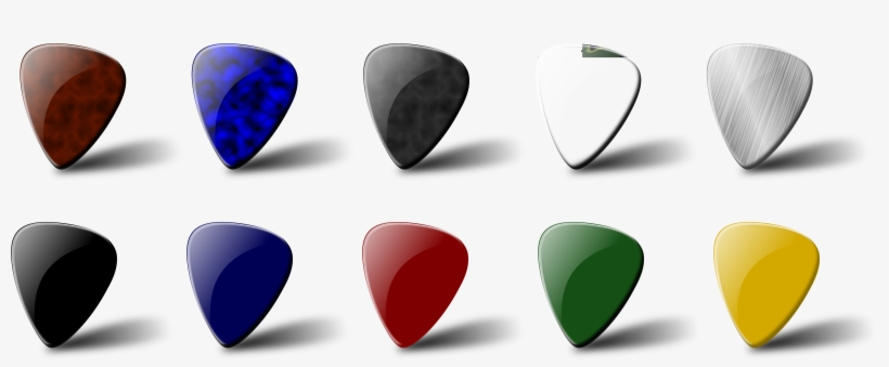 This Free Icons Png Design Of Guitar Pick Set, transparent png