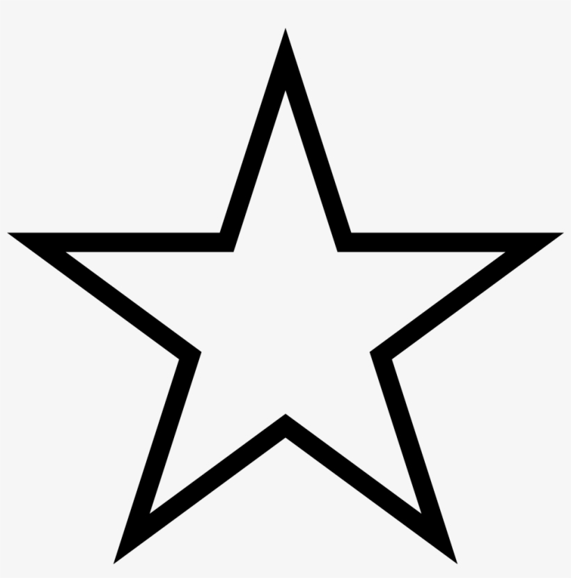 Png File - Colouring Pages Of Star, transparent png