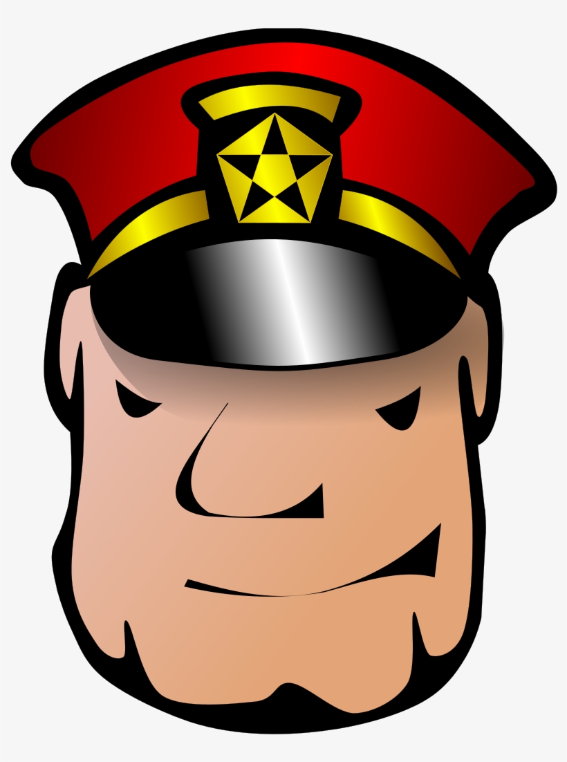 Police Man Twinkle Head - Head Of Police Cartoon, transparent png