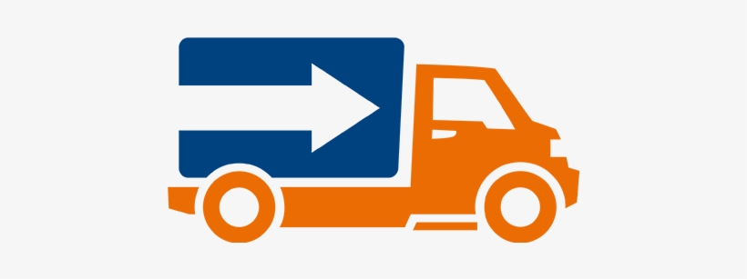 Icon Delivery - Black And White Clip Art Of Freight Out, transparent png