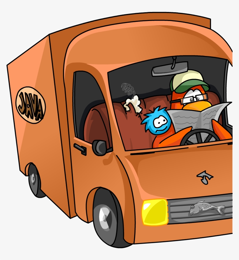 Java Delivery Truck Club Penguin Bean Counters 776x812 PNG Download