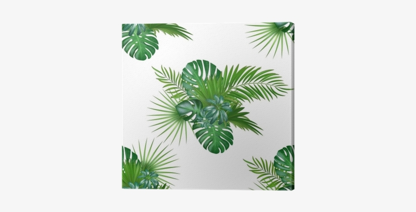 Tropical Background With Jungle Plants - Jungle Plants, transparent png