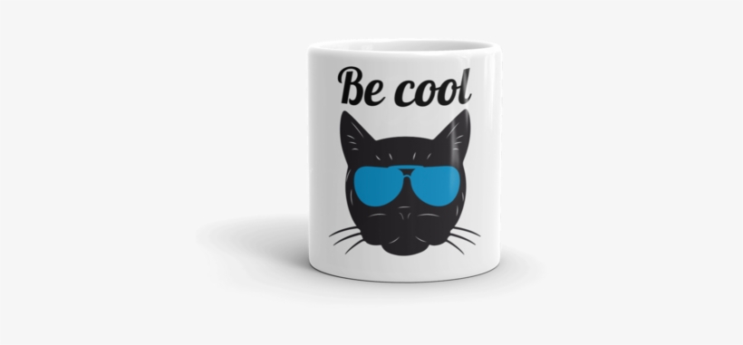 Be Cool Cat Mug - Coffee Cup, transparent png