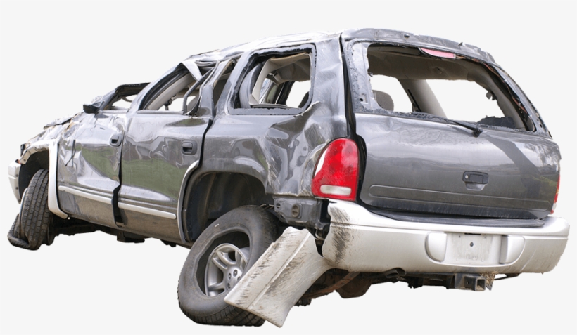 Wrecked Car - Accident Car Png, transparent png