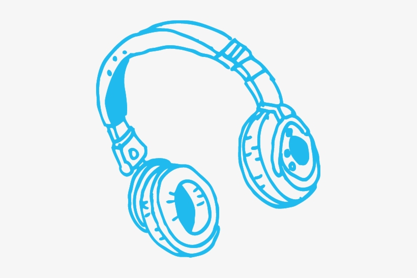 Light Blue - Music Note Doodle Png, transparent png