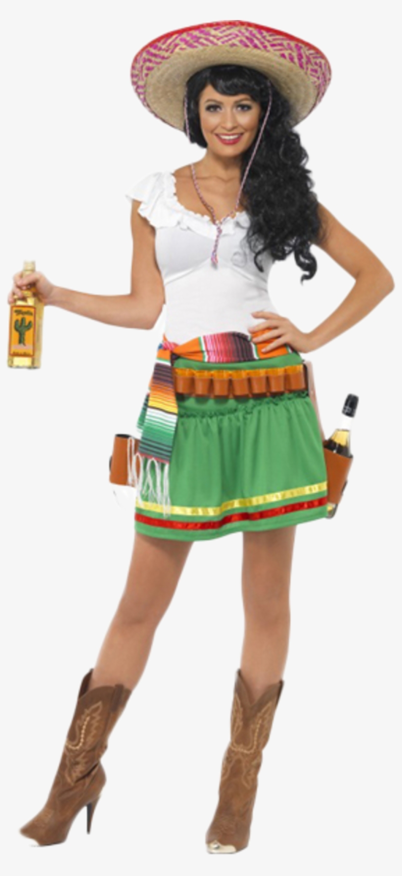 Mexican Tequila Shooter Girl - Mexican Fancy Dress Ideas, transparent png
