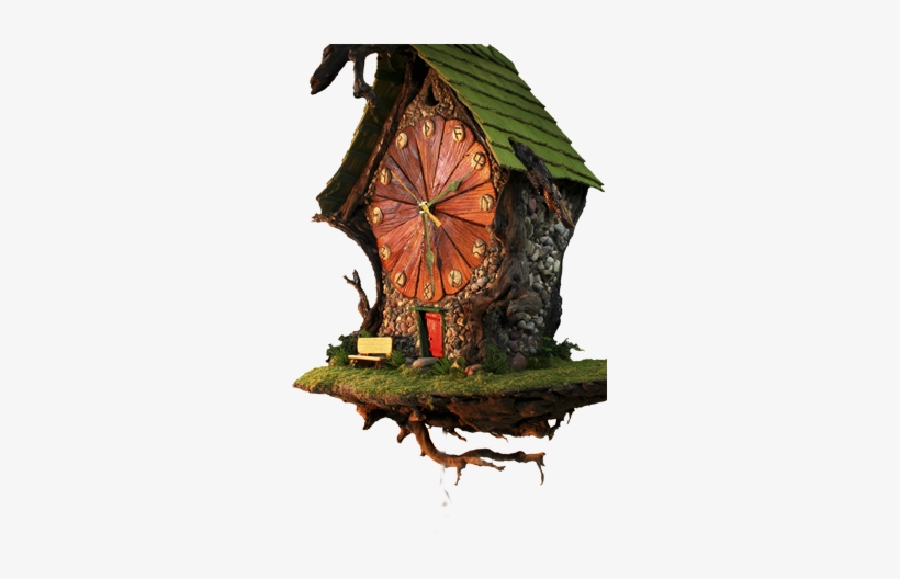 Home - Fairy House Clock, transparent png