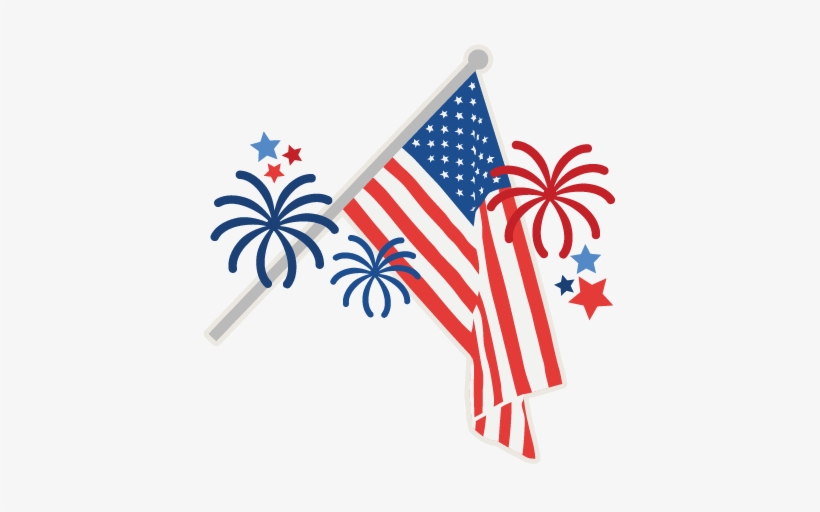 July 4th American Flag Svg Scrapbook Cut File Cute - Scalable Vector Graphics, transparent png