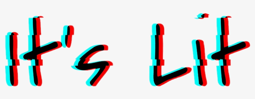 its lit glitch effect aesthetic media 792x240 png download pngkit