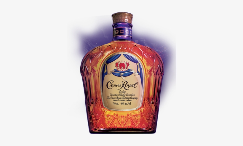Whisky - Crown Royal Bottle, transparent png