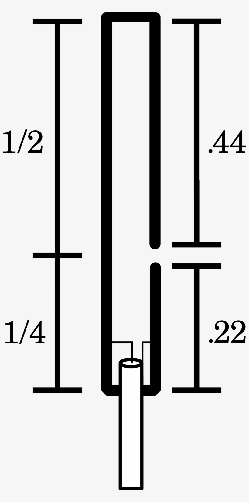 Antenna Slim Jim Diagram - Thumbnail, transparent png