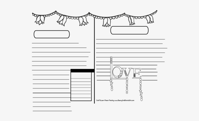 Love Art Journal Diy Printable Instant Download Art - Diagram, transparent png