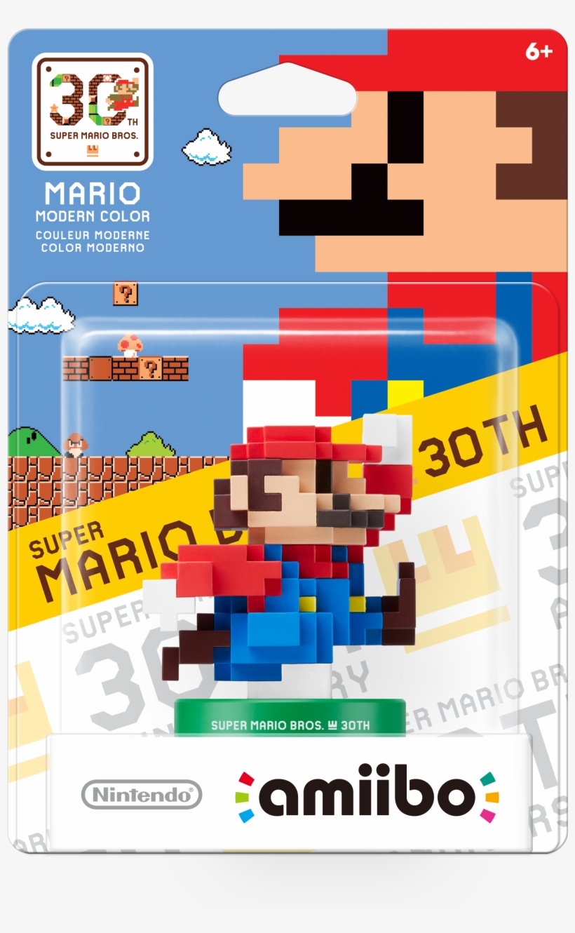 The 30th Anniversary Pixel Mario Amiibo Will Turn You - Amiibo Mario 30, transparent png