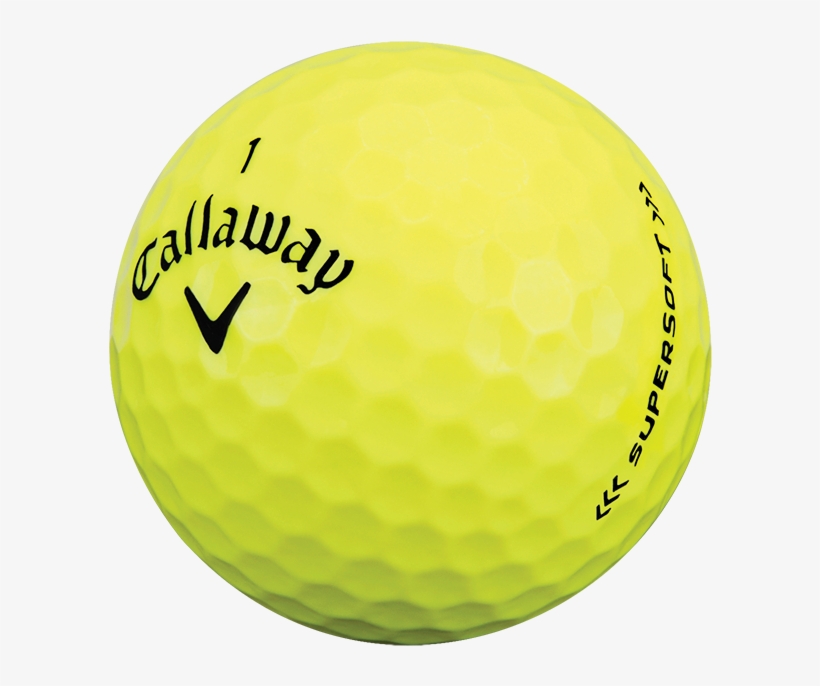 Supersoft Yellow Golf Balls Technology Item - Callaway 2017 Supersoft Yellow Golf Balls, transparent png