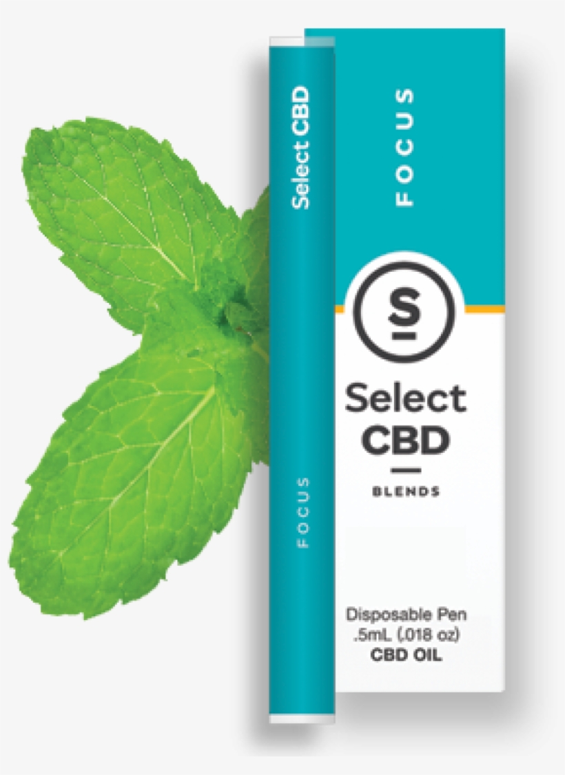 Select Cbd Focus Spearmint Vape Pen - Select Cbd Disposable Pen, transparent png