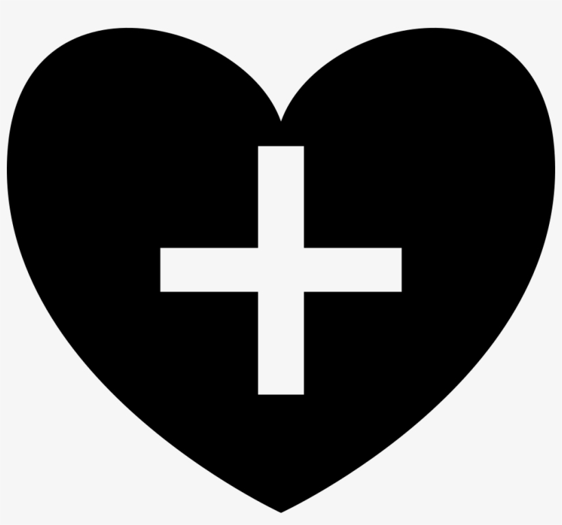 Positive Heart Symbol Shape With Plus Sign Comments - Letra A Con Un Corazon, transparent png