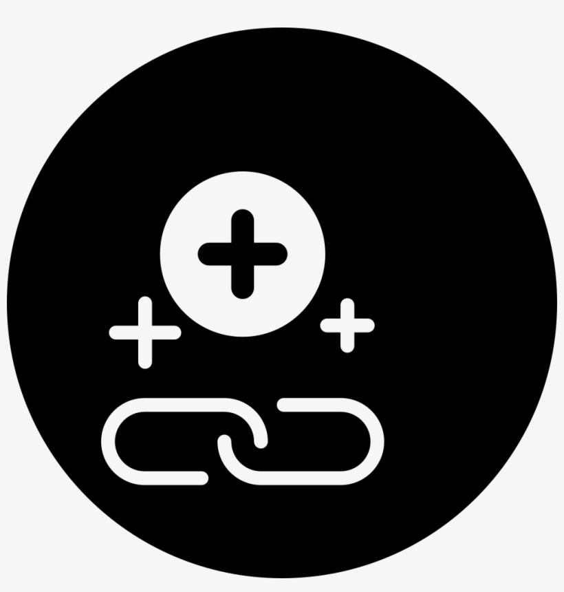 Chain Links Symbol With Plus Signs In A Circle Comments - Black And White Zipped Mouth, transparent png