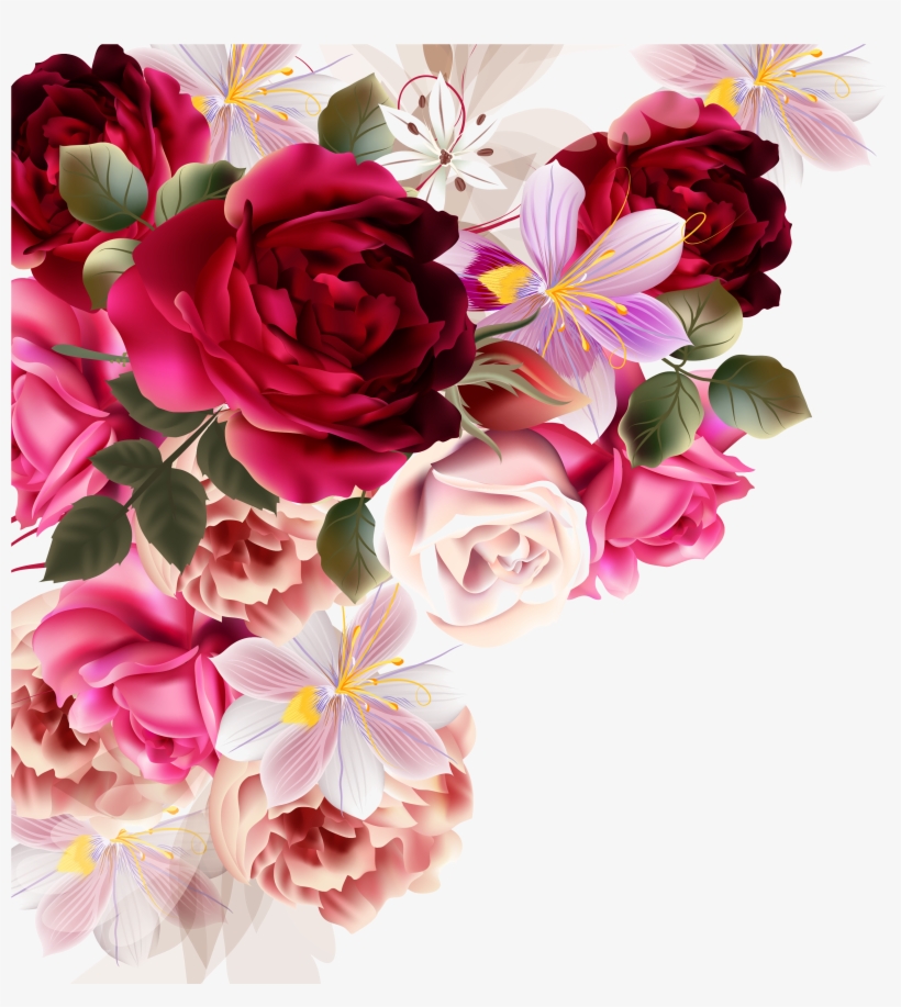 Drawn Rose Rose Bouquet, transparent png