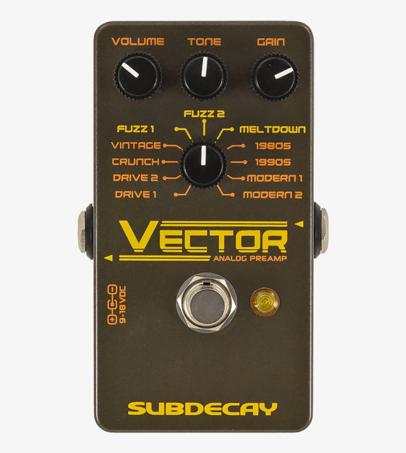 Subdecay Vector 11 Channel Preamp - Subdecay Vagabond Harmonic Tremolo Effect Pedal, transparent png