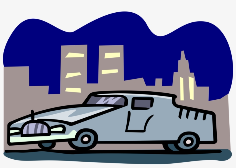 Vector Illustration Of Limousine Motor Vehicle Automobile - Car, transparent png