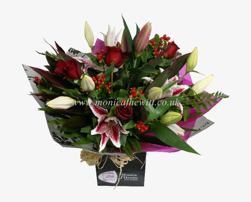 Lily & Rose Bouquet - Bouquet, transparent png