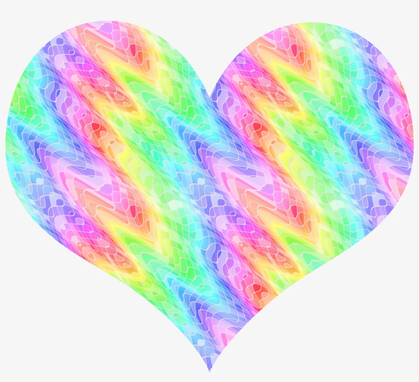 Heart On Fire - Rainbow On Fire Heart, transparent png