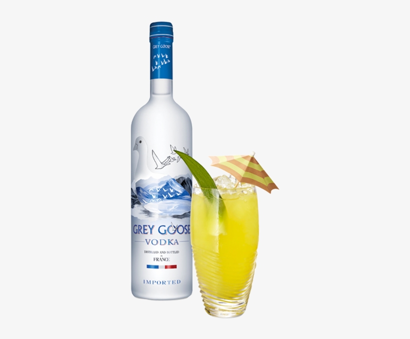 Grey Goose Une Journee Cocktail Shot With Bottle - Grey Goose Grey Goose Original Vodka, transparent png